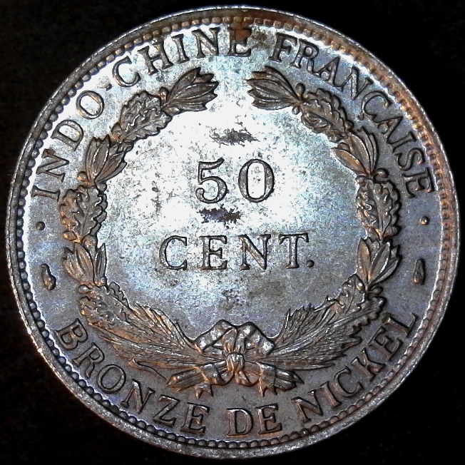 French Indochina 1946 50 Cent reverse less 5 60pct.jpg