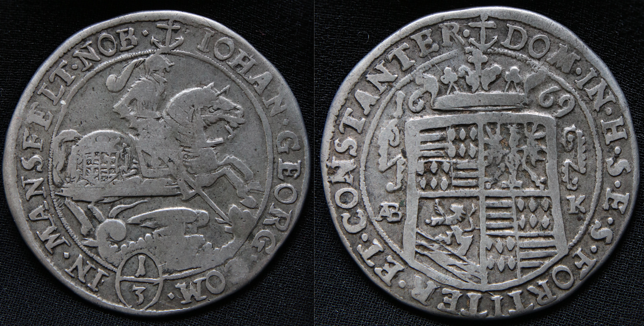 Frühe Neuzeit – Altdeutschland – Mansfeld, 1:3 Taler, 1669 .png