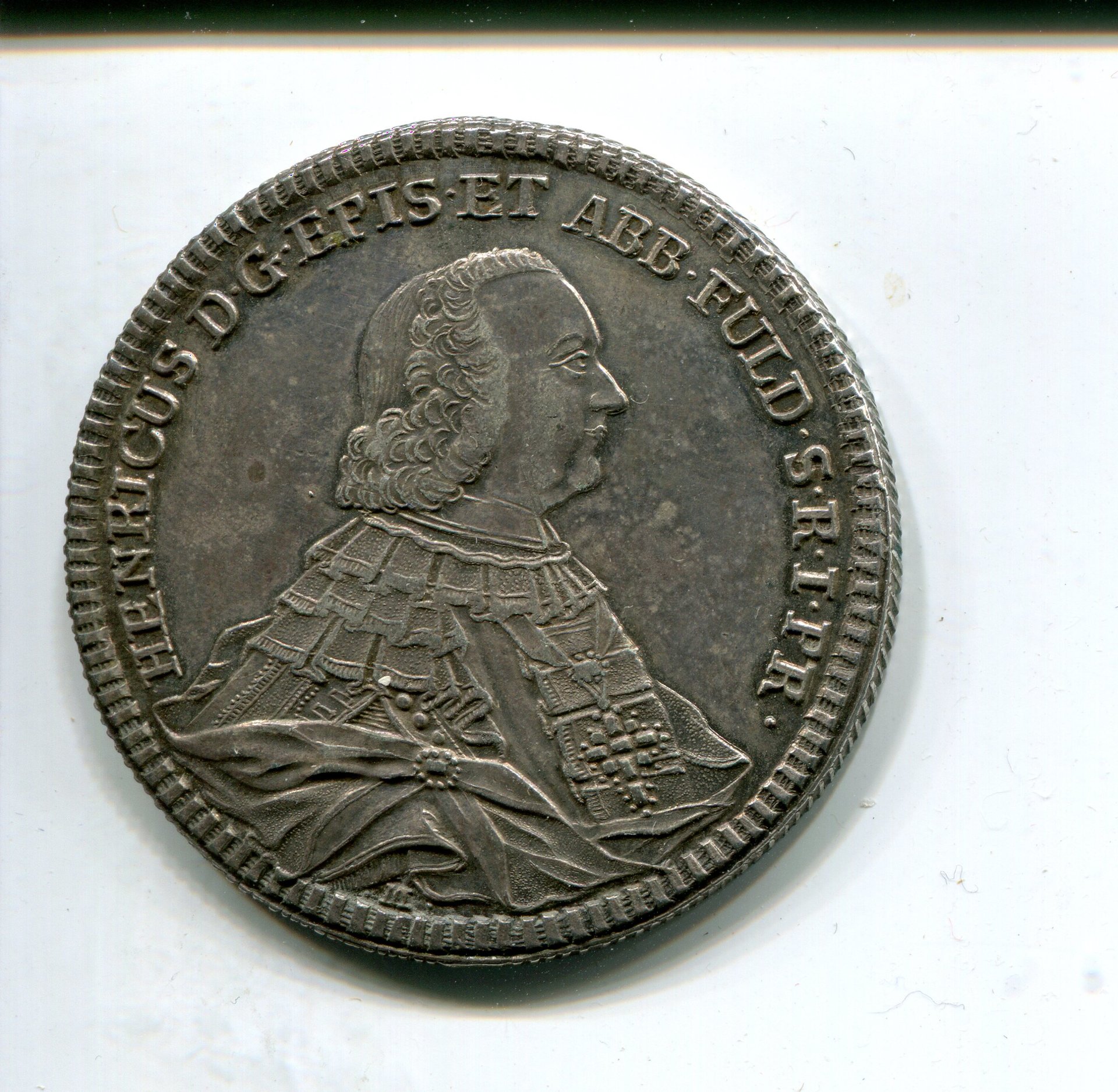 Fulda Heinrich VIII v Bibra Taler 1765 LD obv 688.jpg