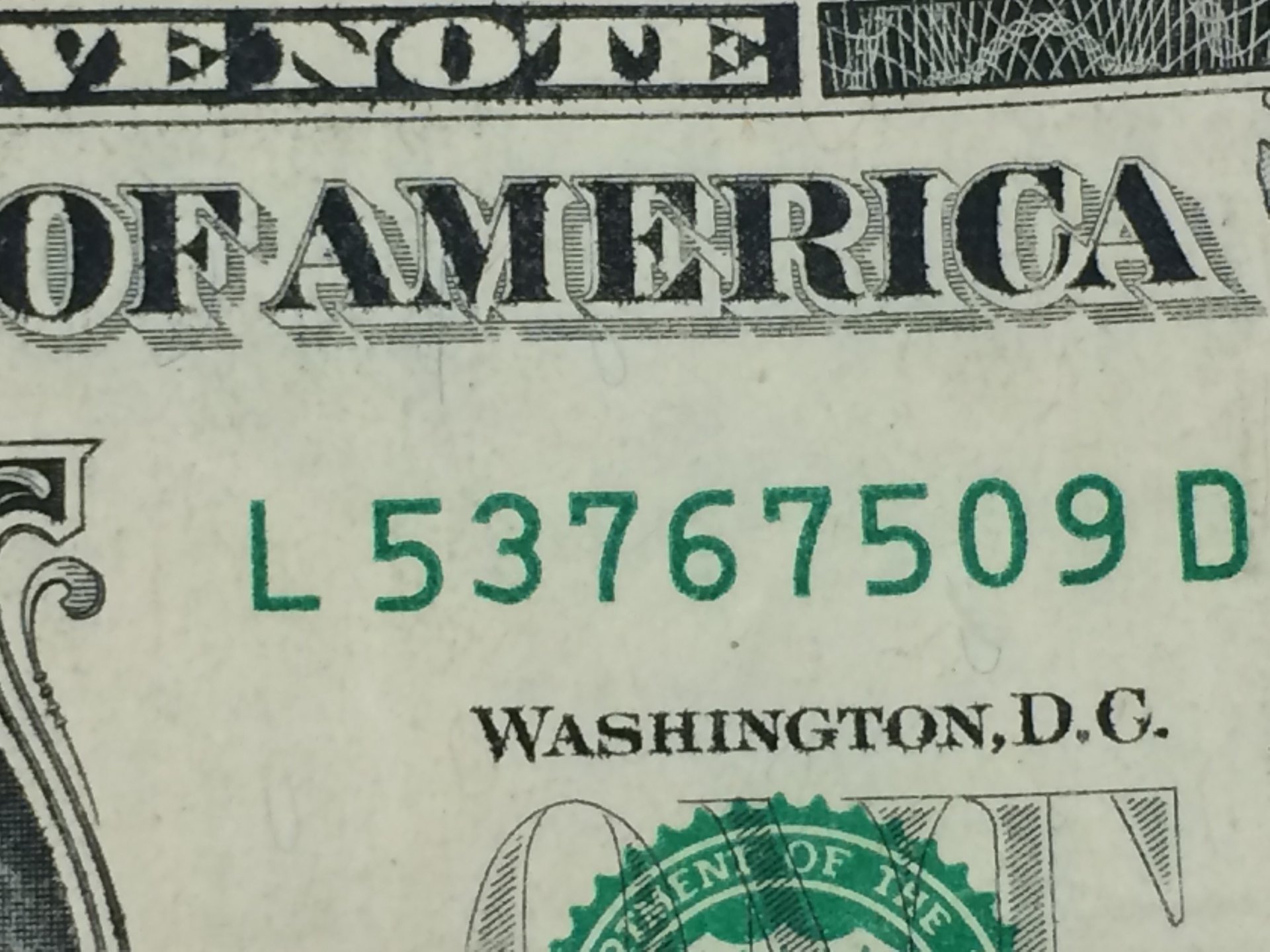 Dollar misaligned serial number | Coin Talk