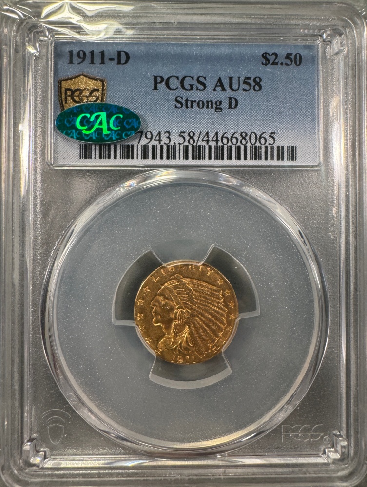G$2.5 1911-D Strong D AU58 PCGS CAC 44668065 Gldsh Obv Slab.jpg