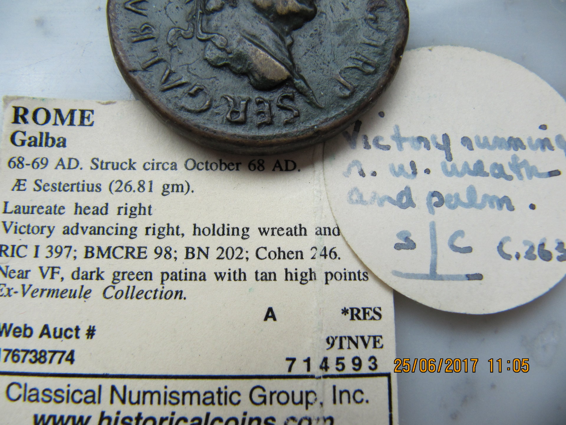 Galba sestertius Victoria - auction Messenger Vermeule 1951 ex CNG - 1.jpg