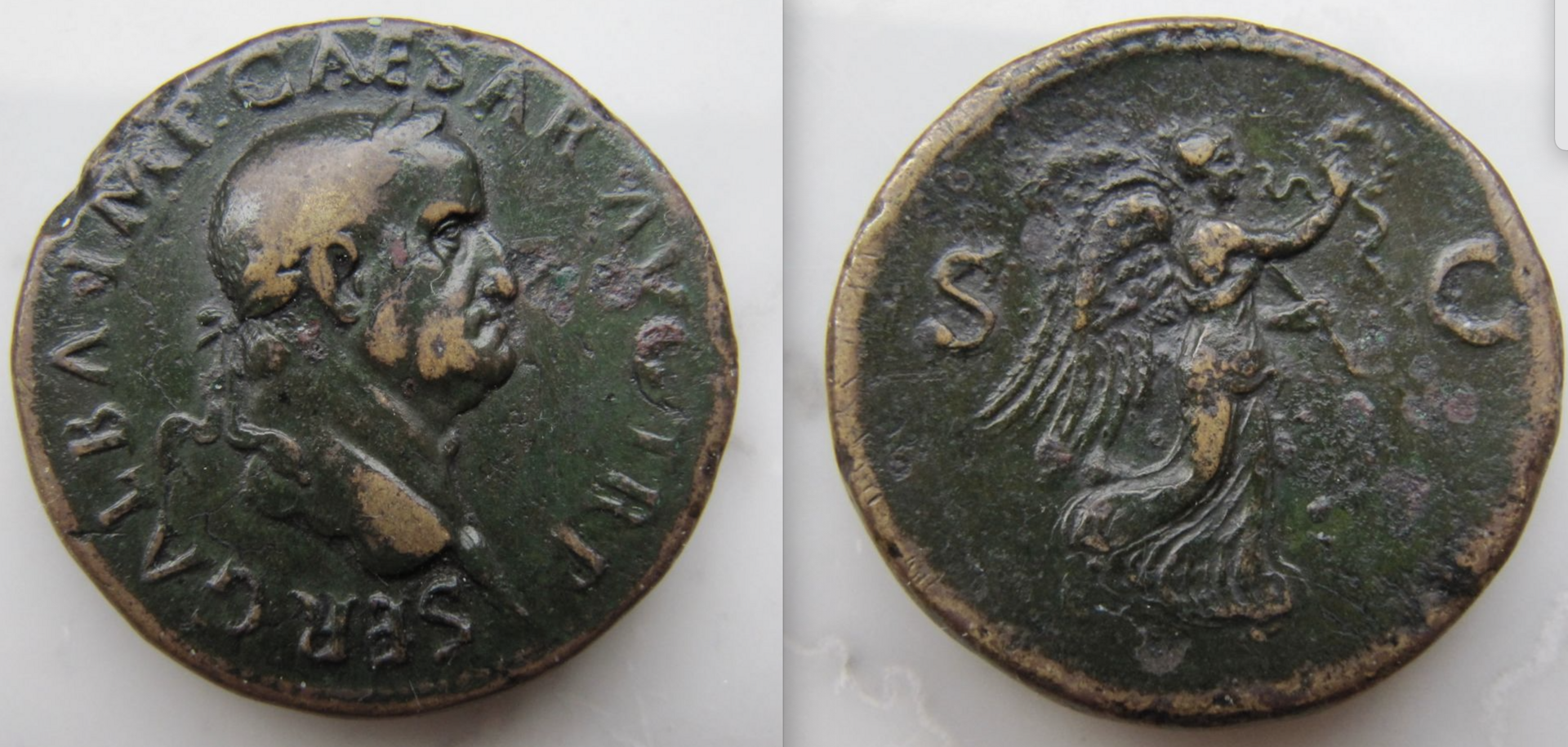 Galba sestertius Victoria OBV:Rev - 2021.png