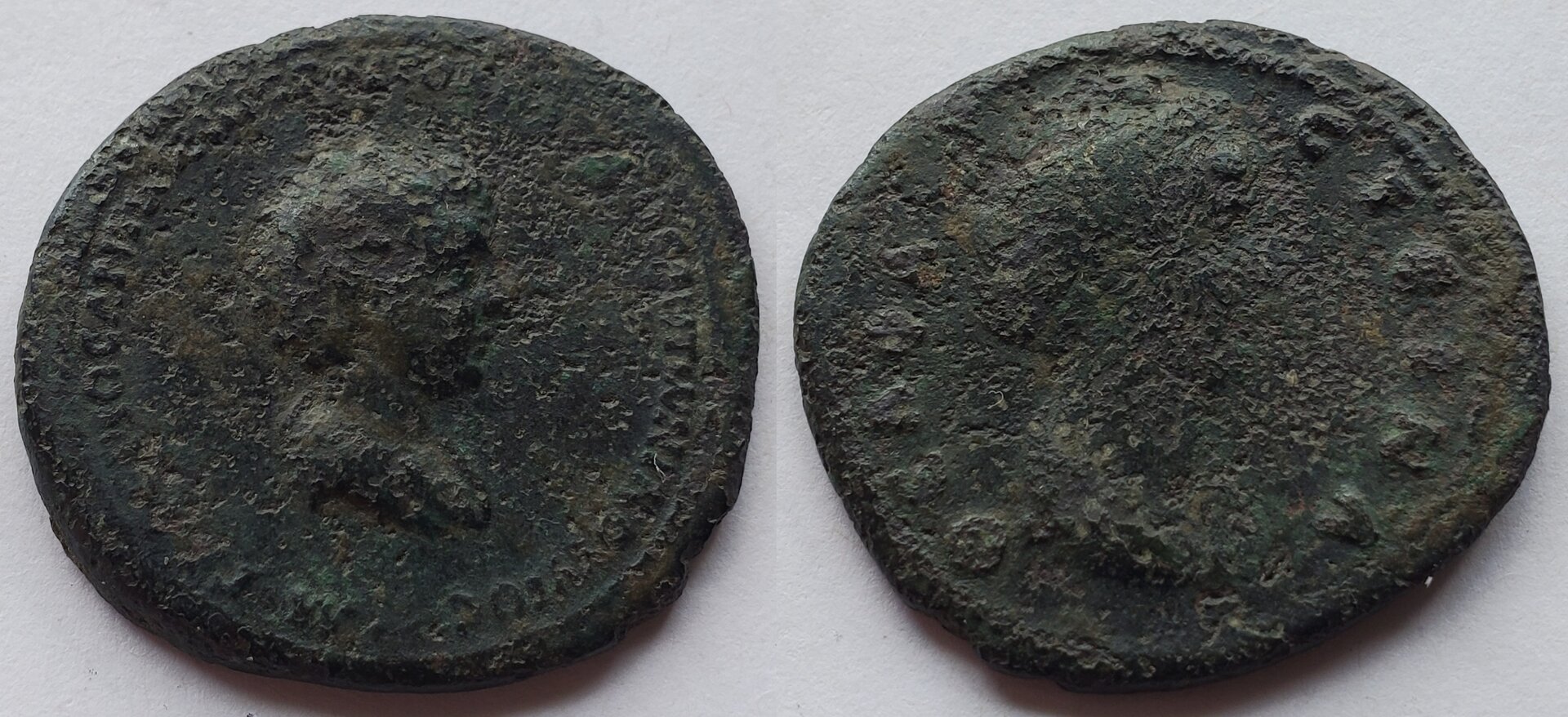 Galerius Antoninus and Diva Faustina AE As.jpg