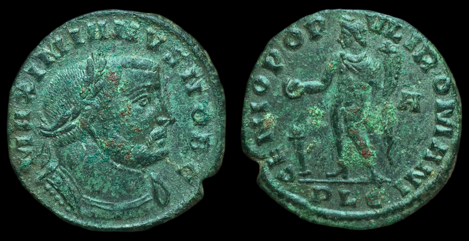 Galerius Maximian, Follis, Genio Populi Romani, PLG.png