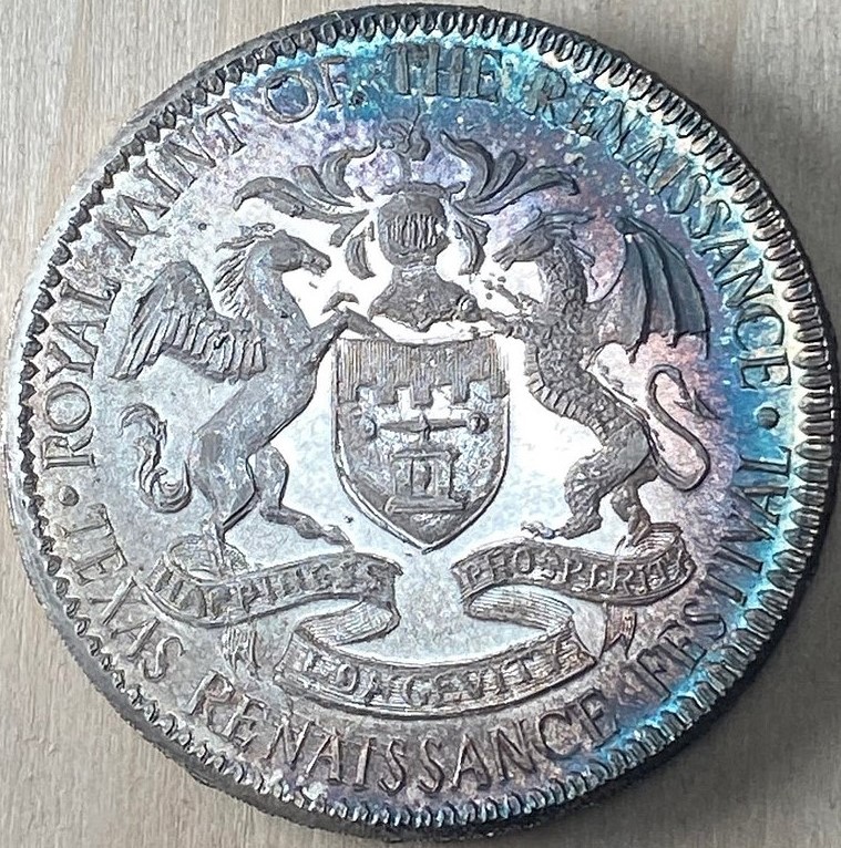 Gallery Mint (RL) - 1991 (MCMXCI) Texas Renaissance Festival (silver) - reverse #011.JPG