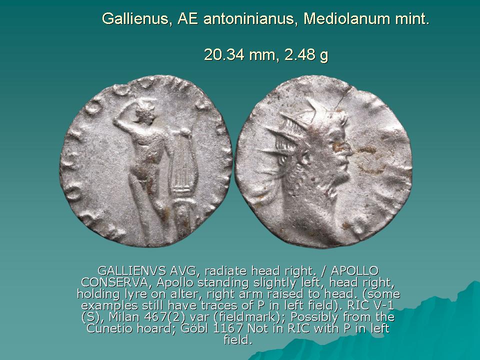 Gallienus, AE antoninianus, Mediolanum mint.jpg