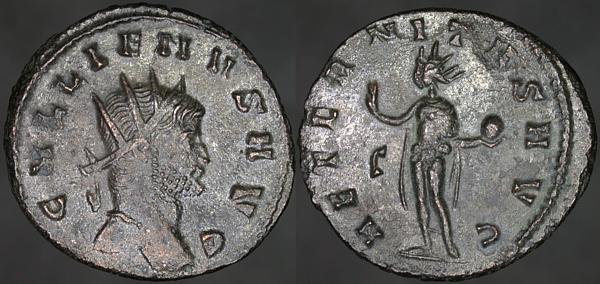 Gallienus AETERNITAS AVG Antoninianus Gallienus and Family.jpg