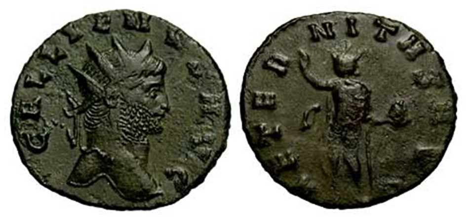 Gallienus AETERNITAS AVG Antoninianus Gallienus dot net.jpg