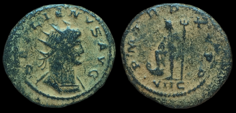 Gallienus, Antoninianus, Neptune.png