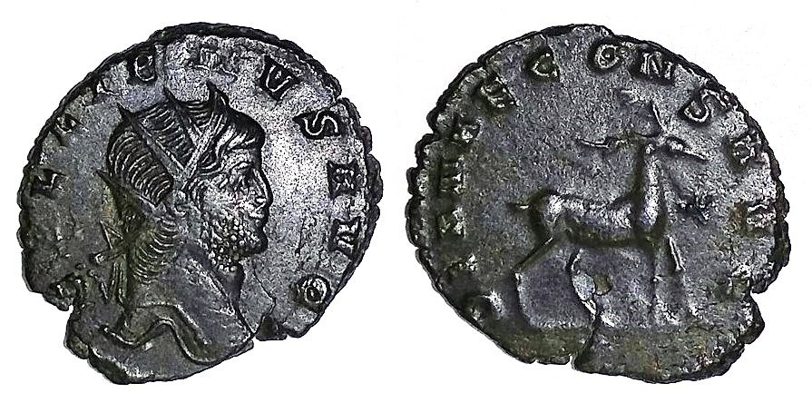 Gallienus DIANAE CONS AVG stag antoninianus.jpg