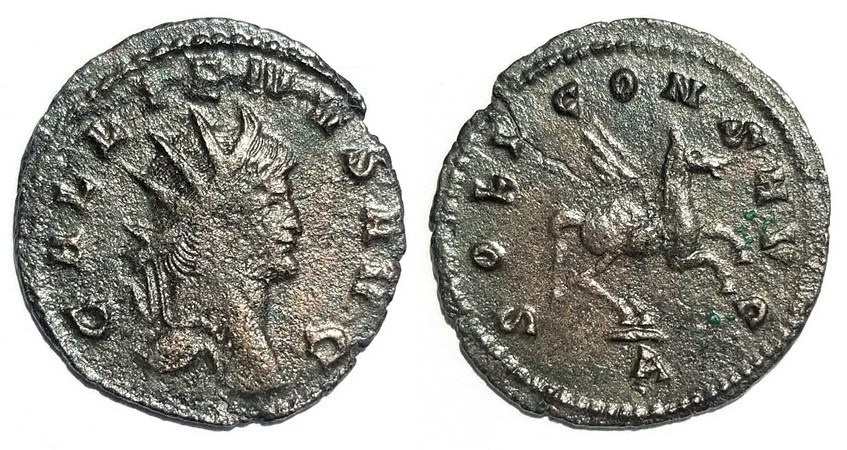 Gallienus SOLI CONS AVG winged horse antoninianus.jpg