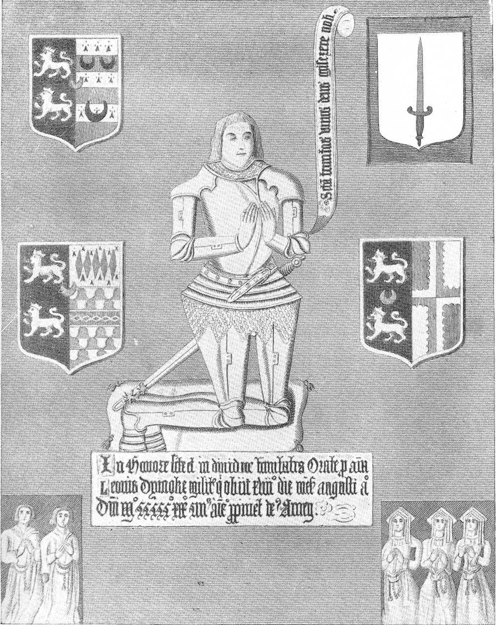 GENEALOGY, BRASS OF LIONEL DYMOKE, C. VICTORIAN RECONSTRUCTION.jpg