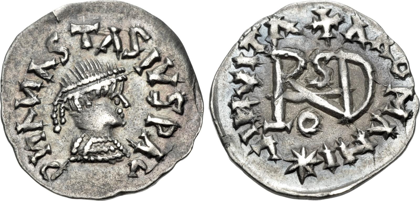 Gepid Silver quarter-Siliqua (minted in Sirmium).jpg