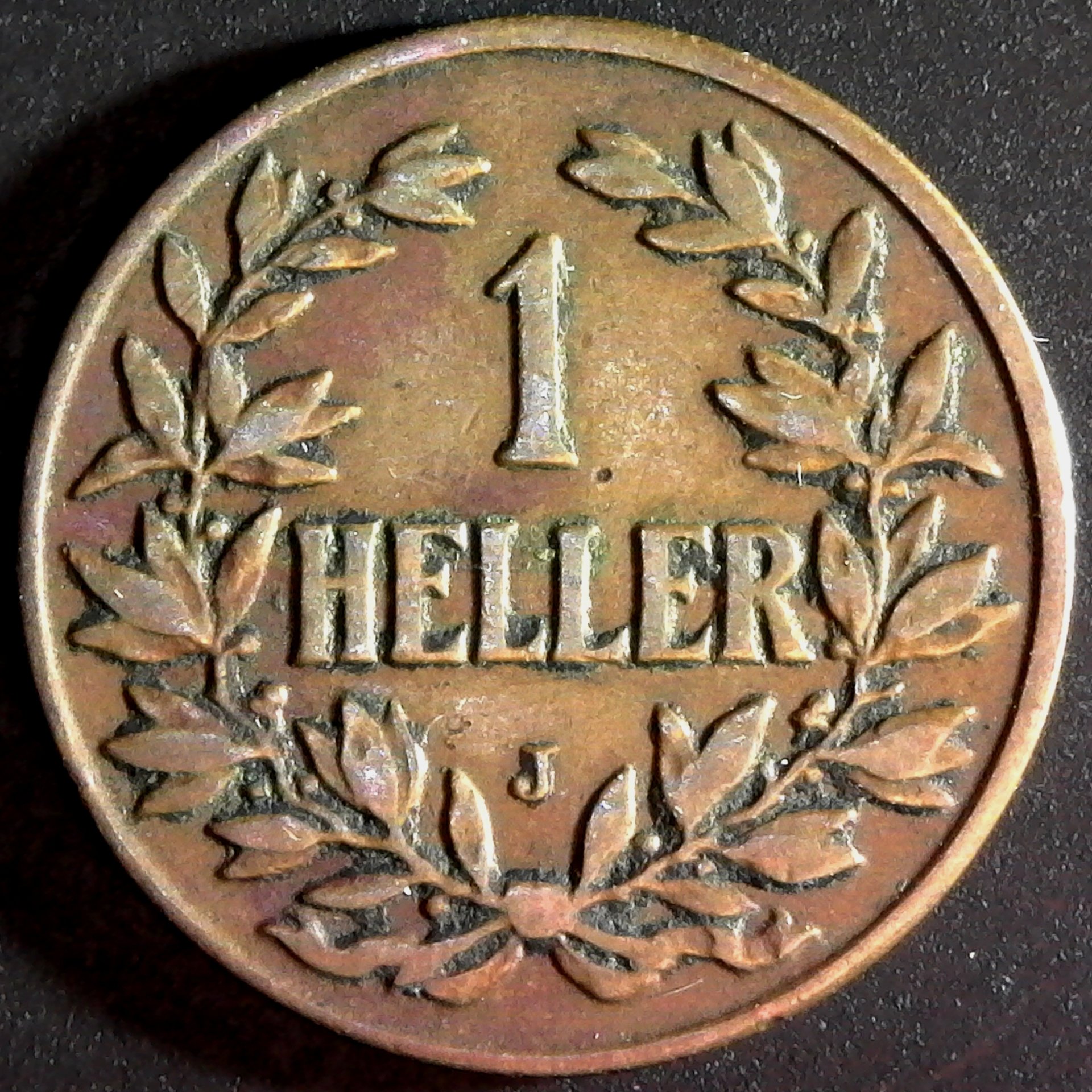 German East Africa 1 Heller 1910J rev.jpg