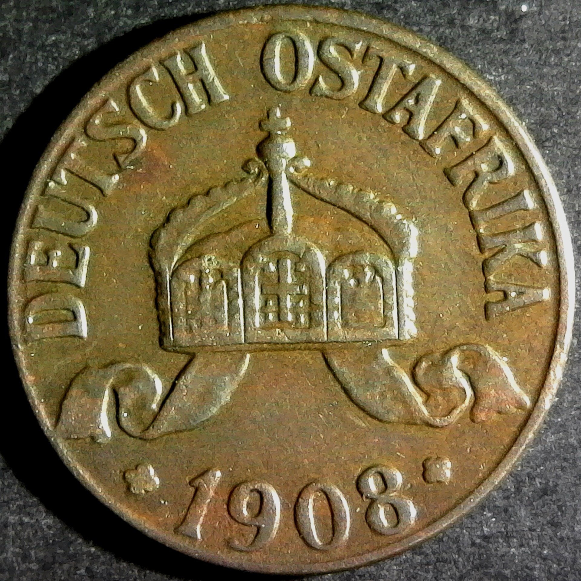 German East Africa One Heller 1908 obverse.jpg