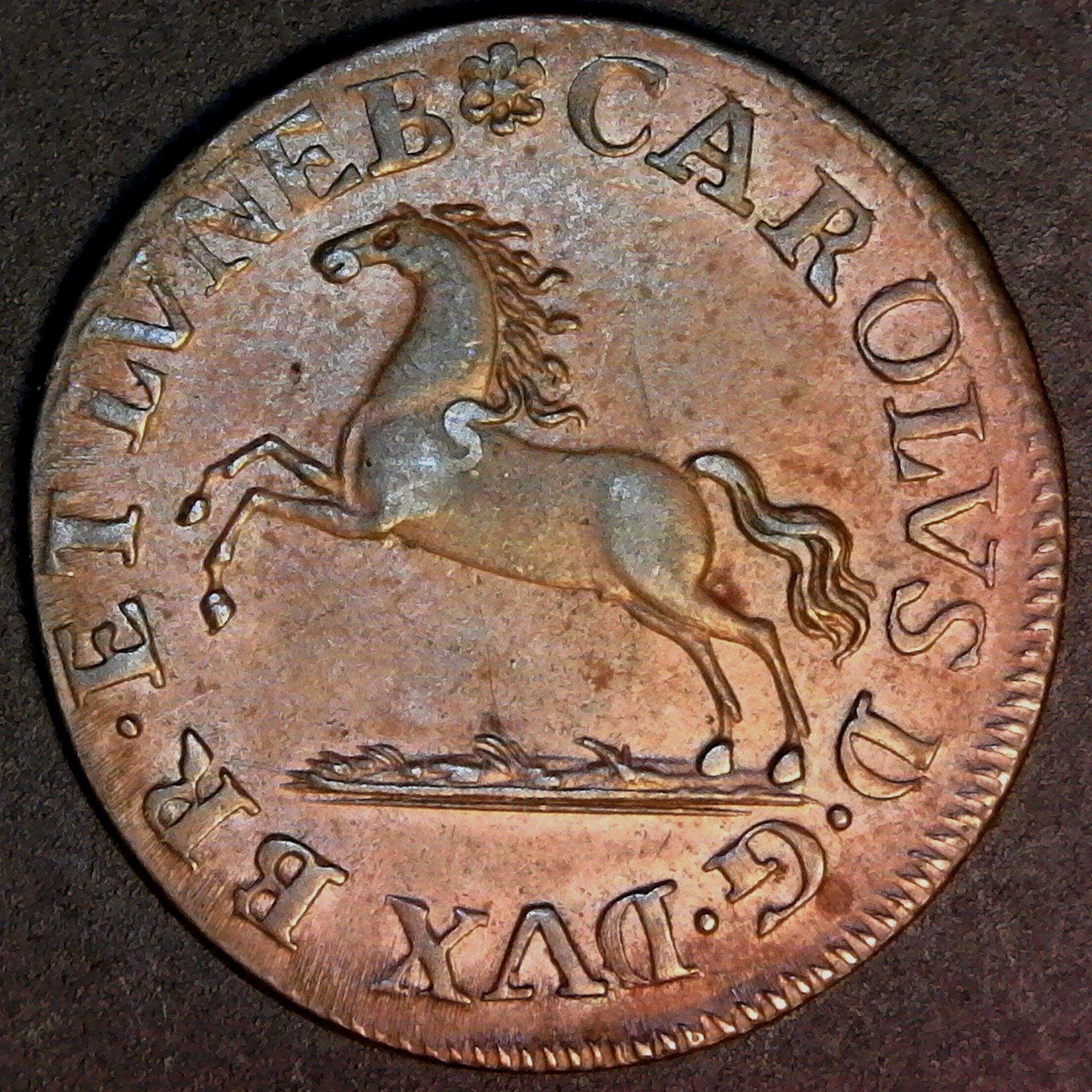 German States BRUNSWICK-WOLFENBÜTTEL 1772  2 Pfennig obverse KM 981.jpg