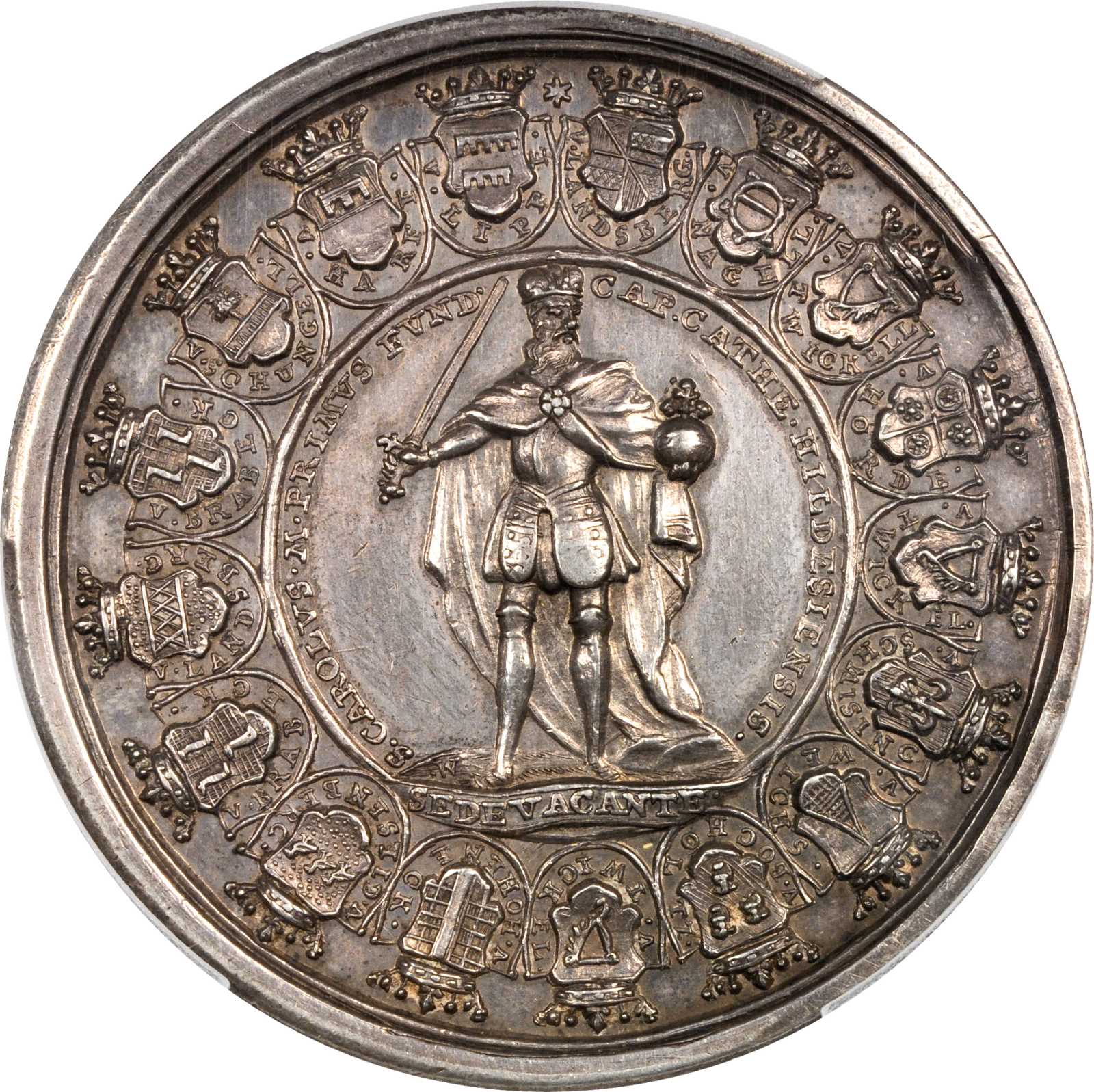 German States - Hildesheim. Bishopric Sede Vacante Medal, 1724. PCGS AU-53_f.JPG