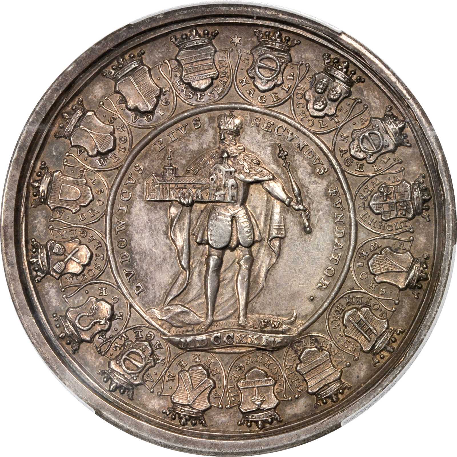 German States - Hildesheim. Bishopric Sede Vacante Medal, 1724. PCGS AU-53_r.JPG