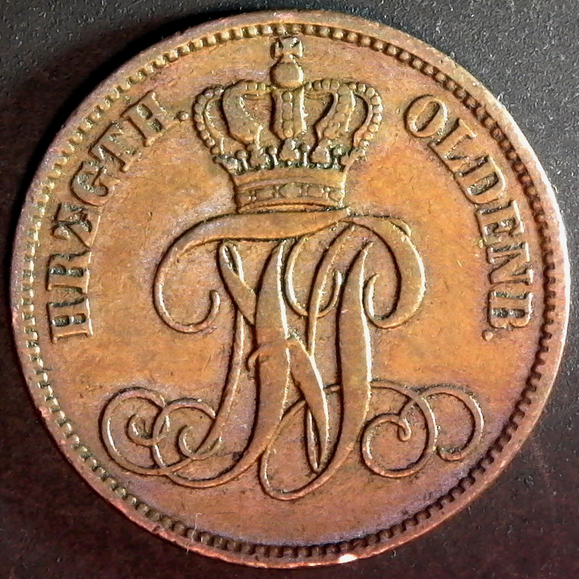 German States Oldenburg 3 Schwaren 1858 reverse.jpg