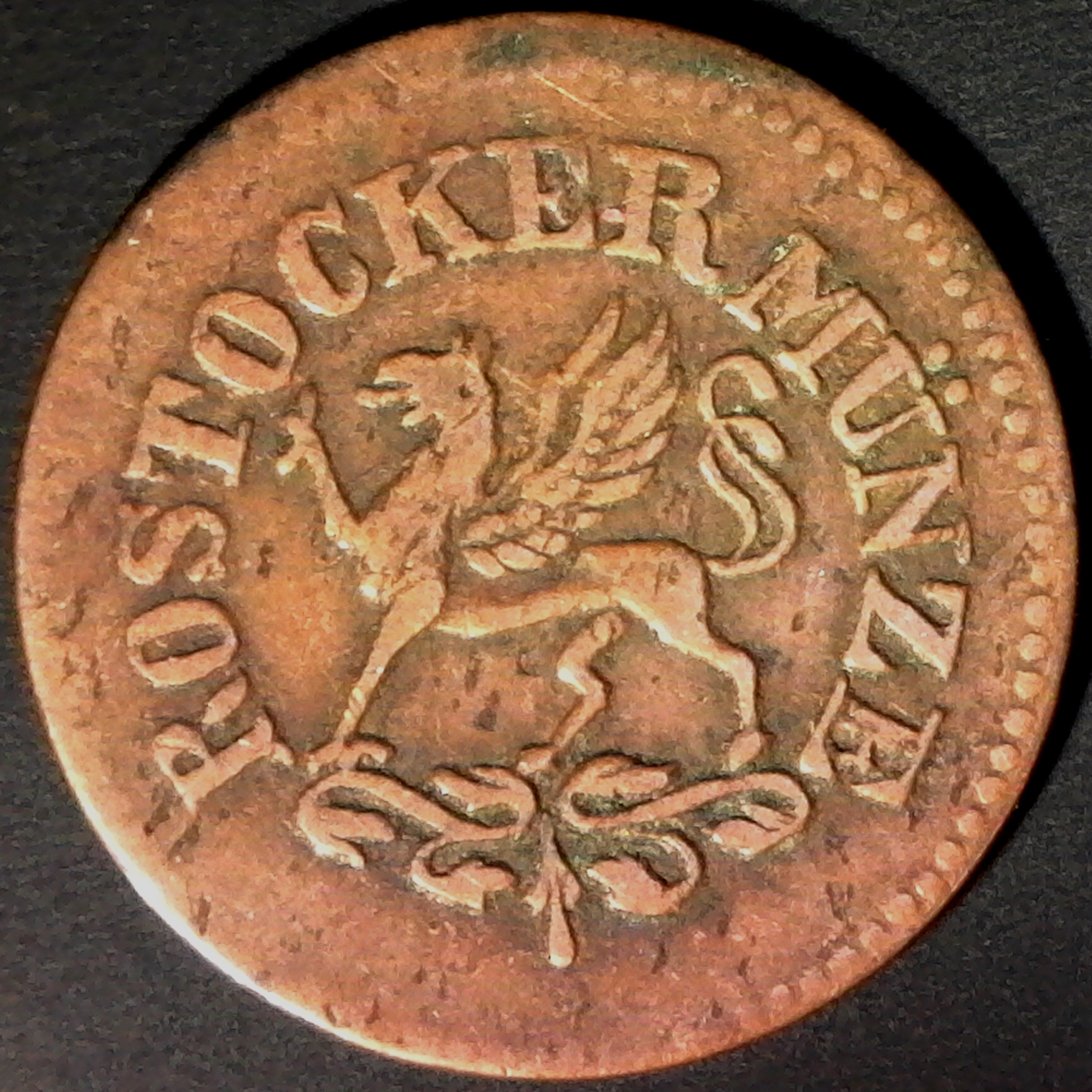 German States- Rostock 3 Phenning 1864 HK obv.jpg
