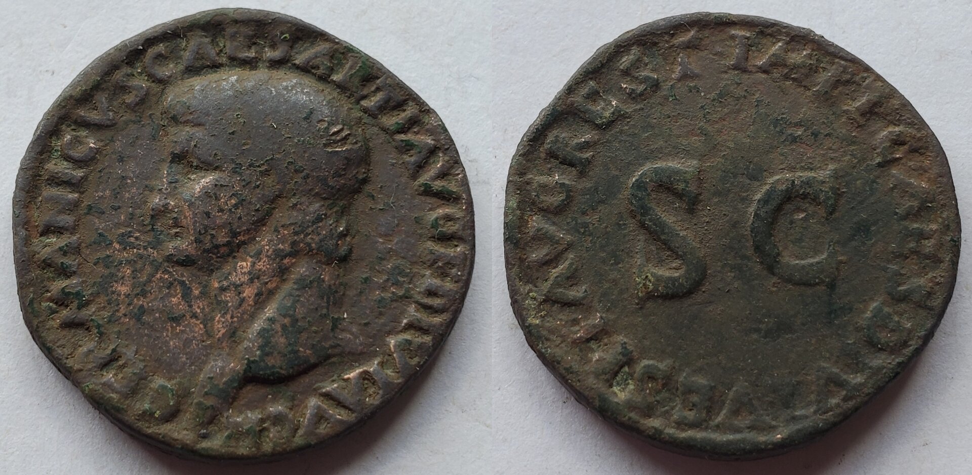 Germanicus AE As restitution by Titus.jpg