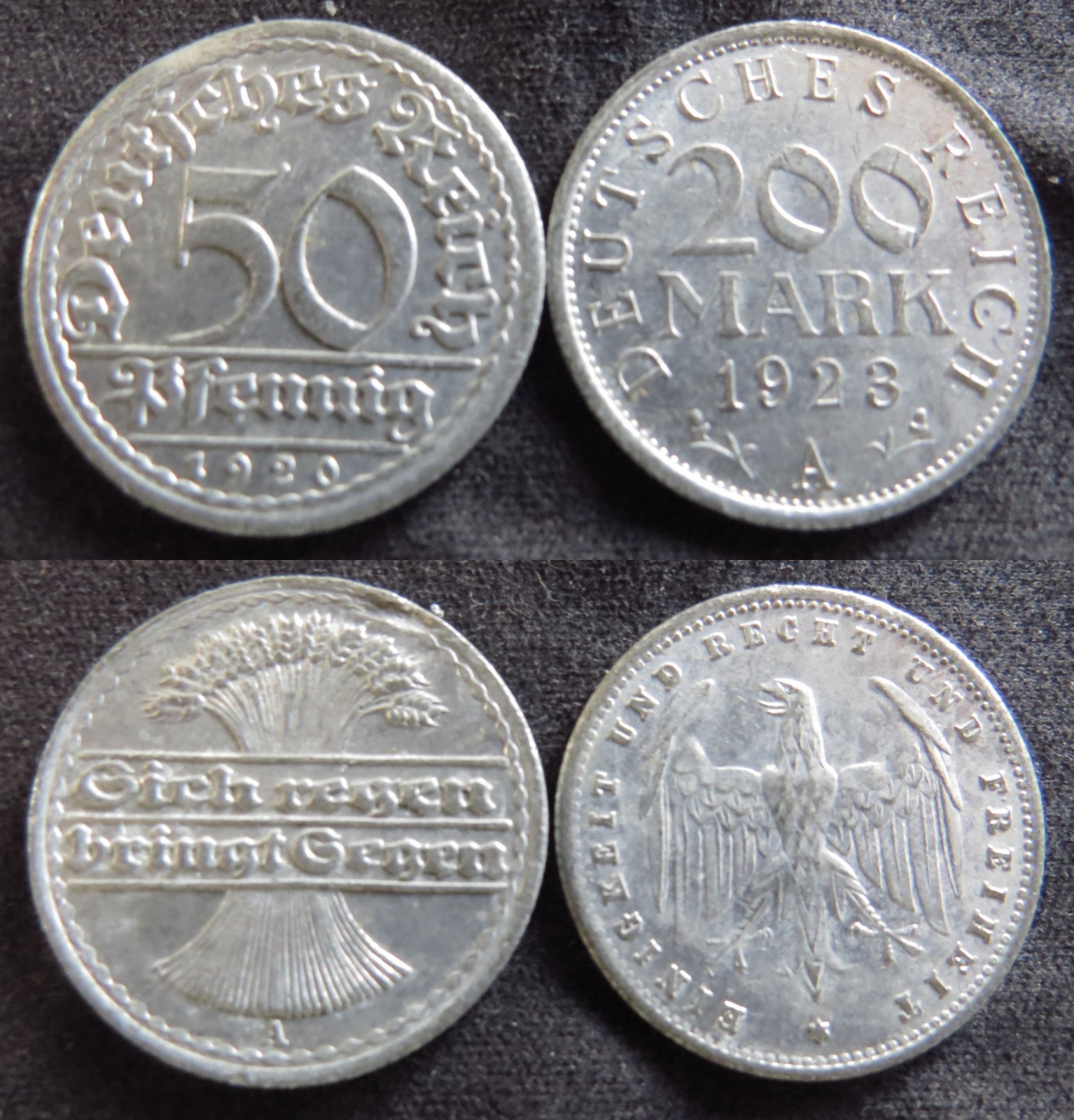 Germany 1920 50 Pfennig, 1923 200 Mark copy.jpg