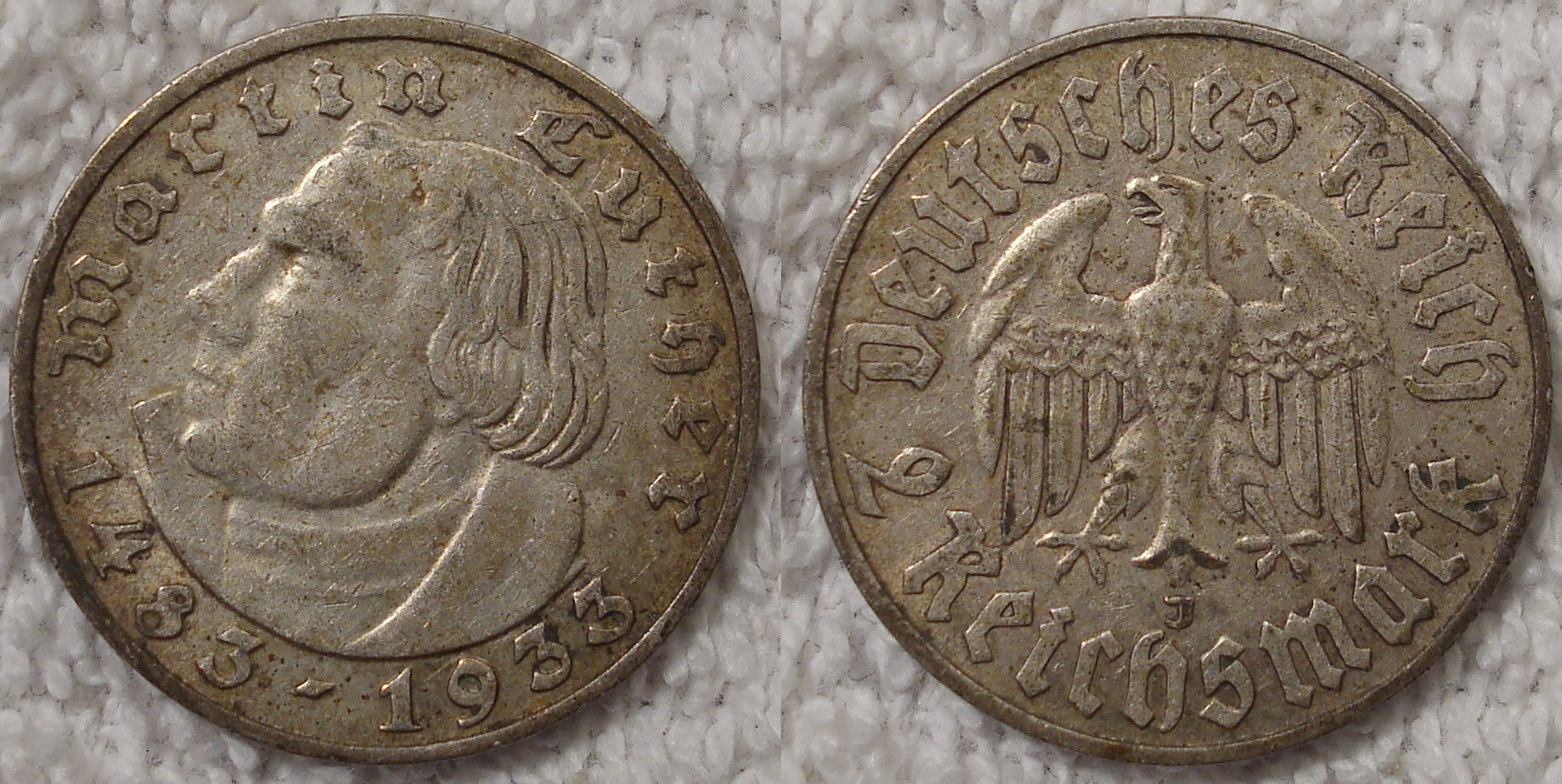 Germany 1933 2 Reichmark Martin Luther.jpg