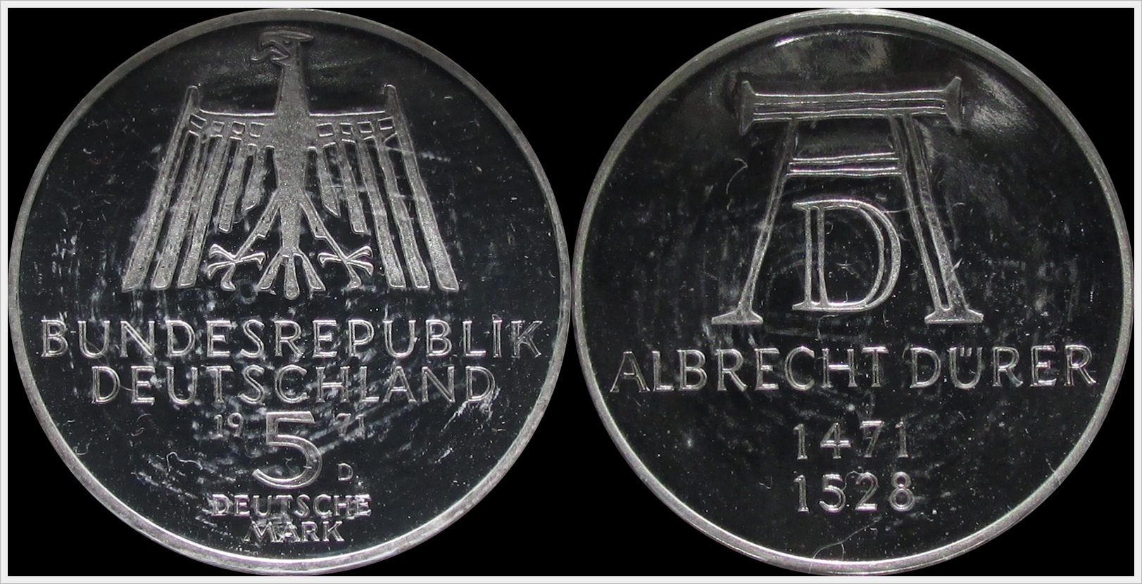 Germany 1971 5 Mark Albrecht Durer.jpg