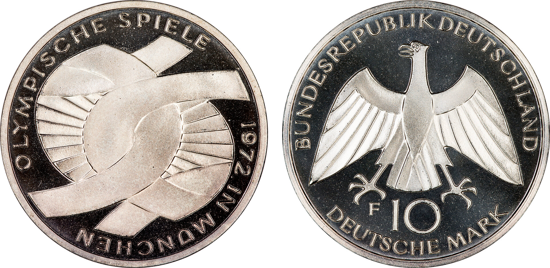 Germany - 1972 Proof 10 Mark (Munich Olympics) DDO.jpg