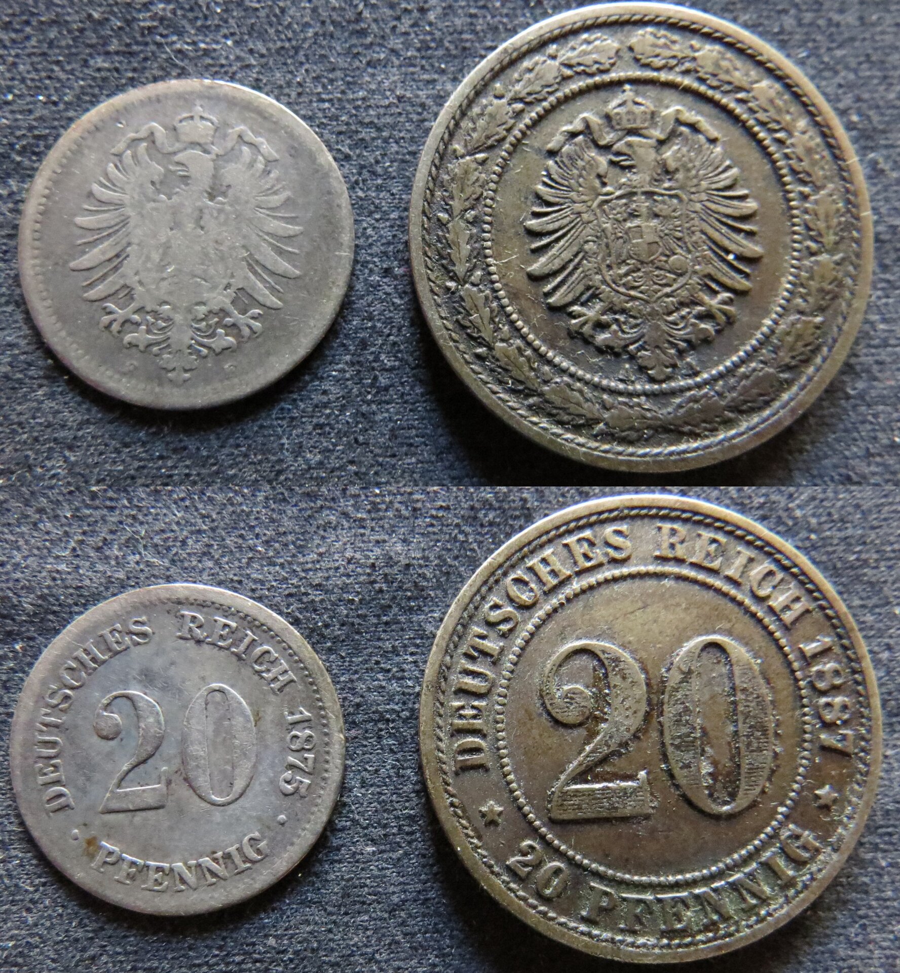 Germany 20 Pfennig 1875 and 1887.jpg