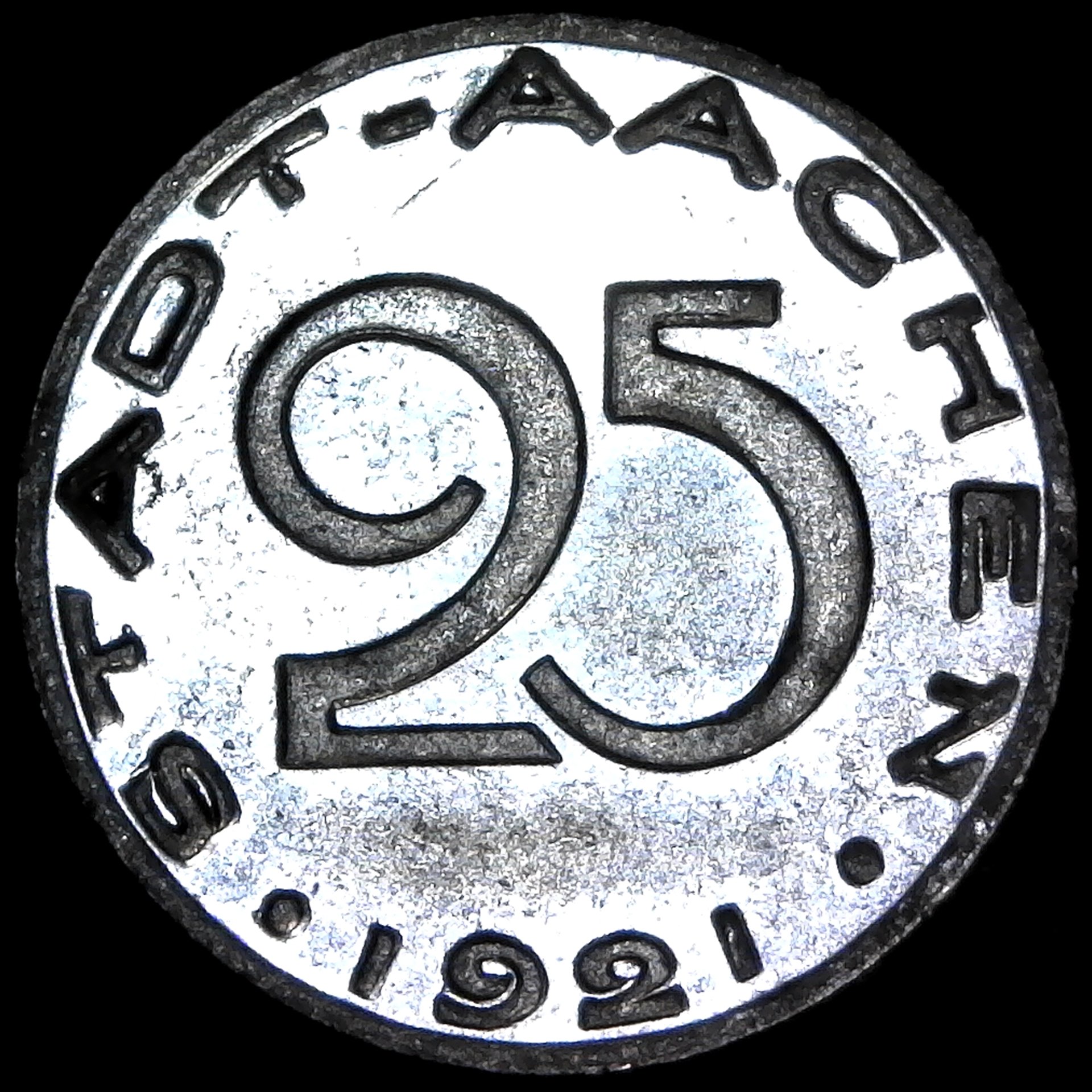 Germany Aachen 25 Pfg 1921 obv.jpg