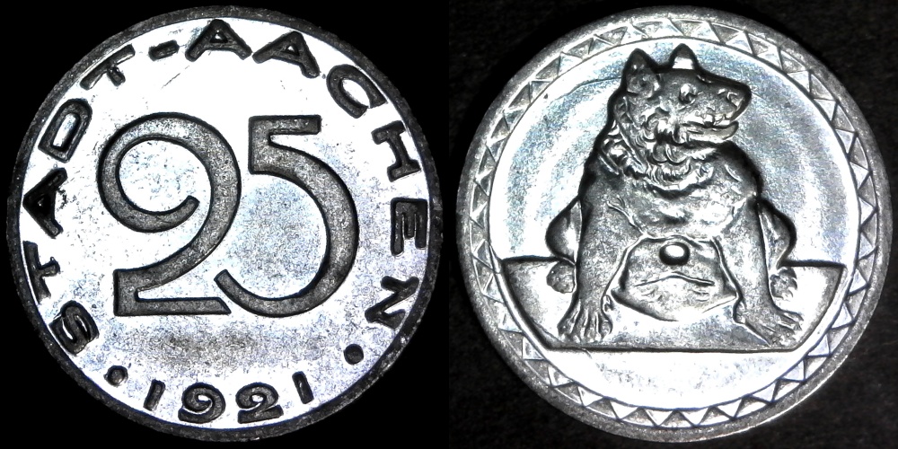 Germany Aachen 25 Pfg 1921 obv-side.jpg