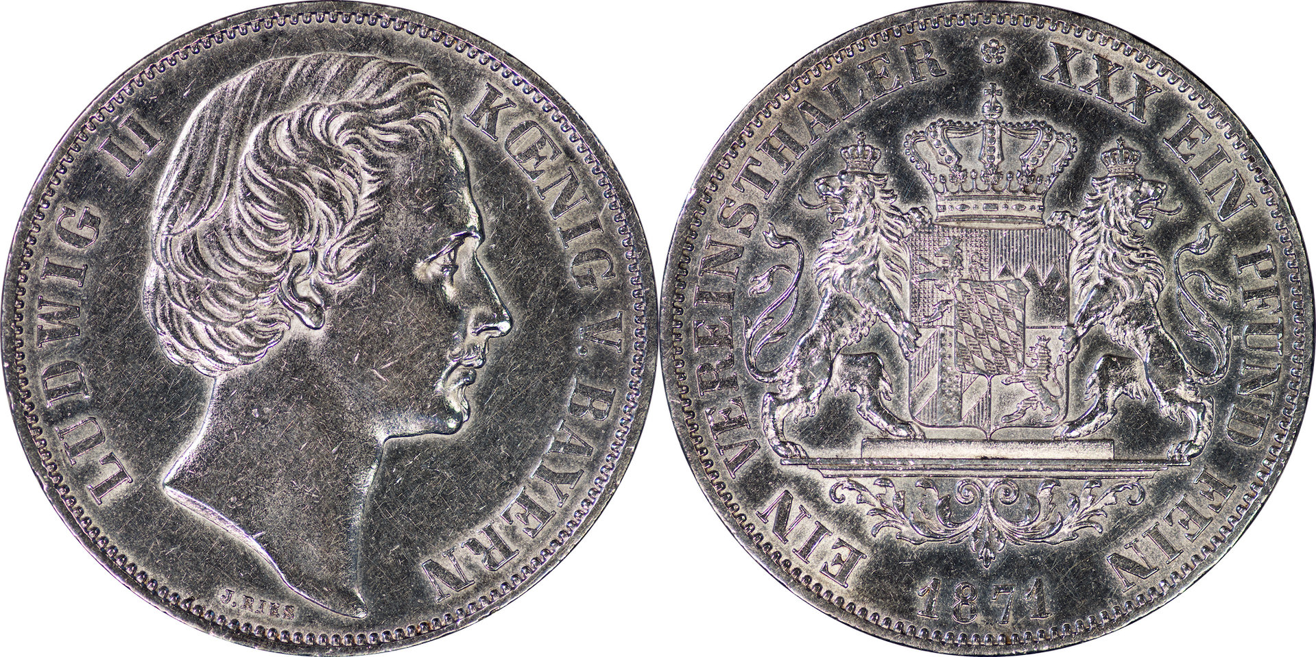 Germany (Bavaria) - 1871 Thaler.jpg