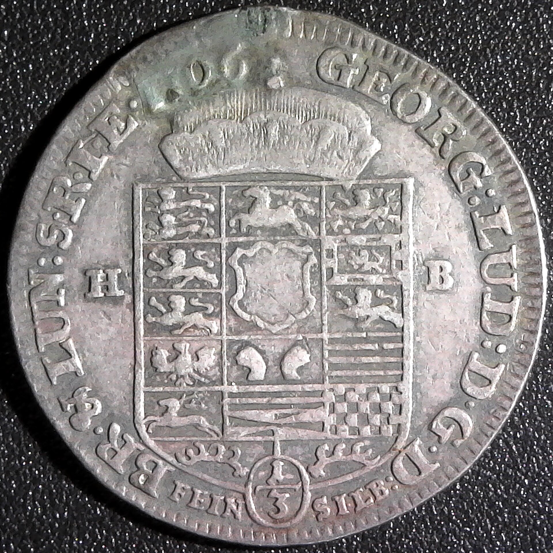 Germany Brunswick Luneburg Cal Hannover 1 3 Thaler 1706 KM 47 Rev A.jpg