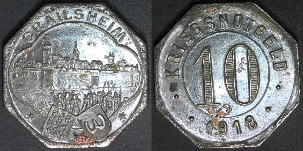 Germany Crailsheim 10 Pfennig  1918 obv B-side.jpg