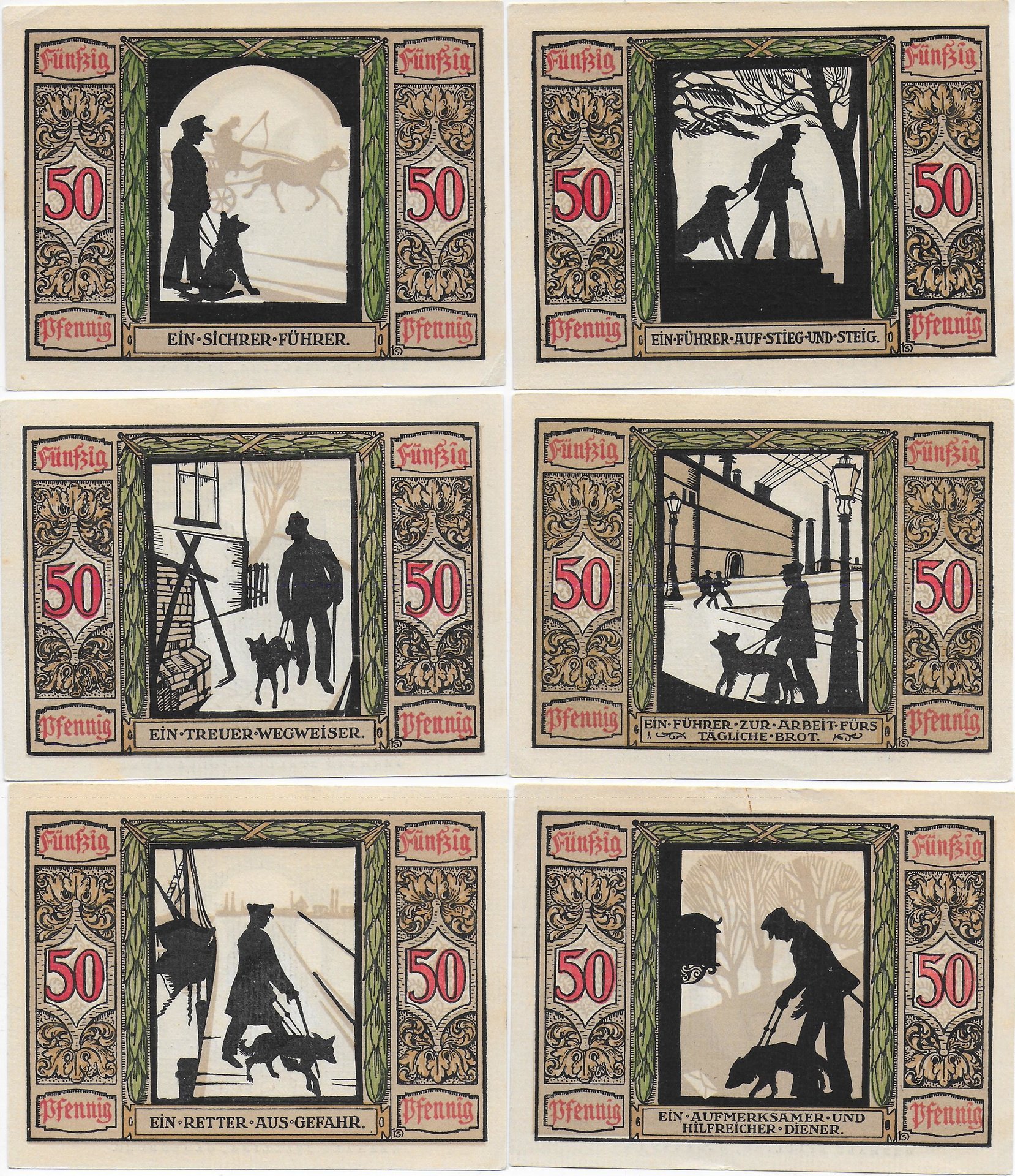 Germany notgeld guide dog front.jpg