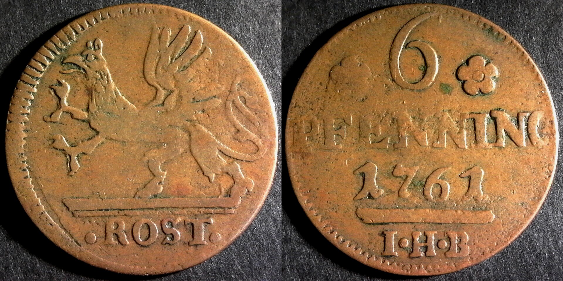 Germany Rostock 6 Pfennig 1761 obv-side.jpg