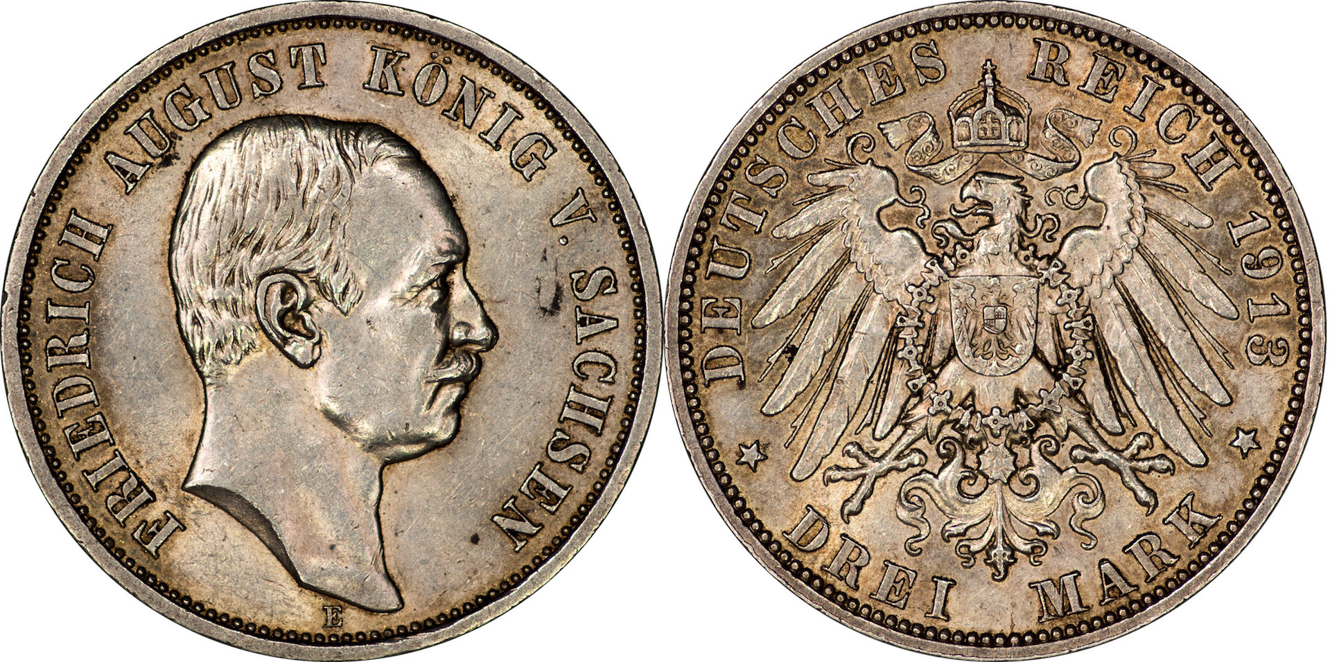 Germany (Saxony-Albertine) - 1913 A 3 Mark.jpg