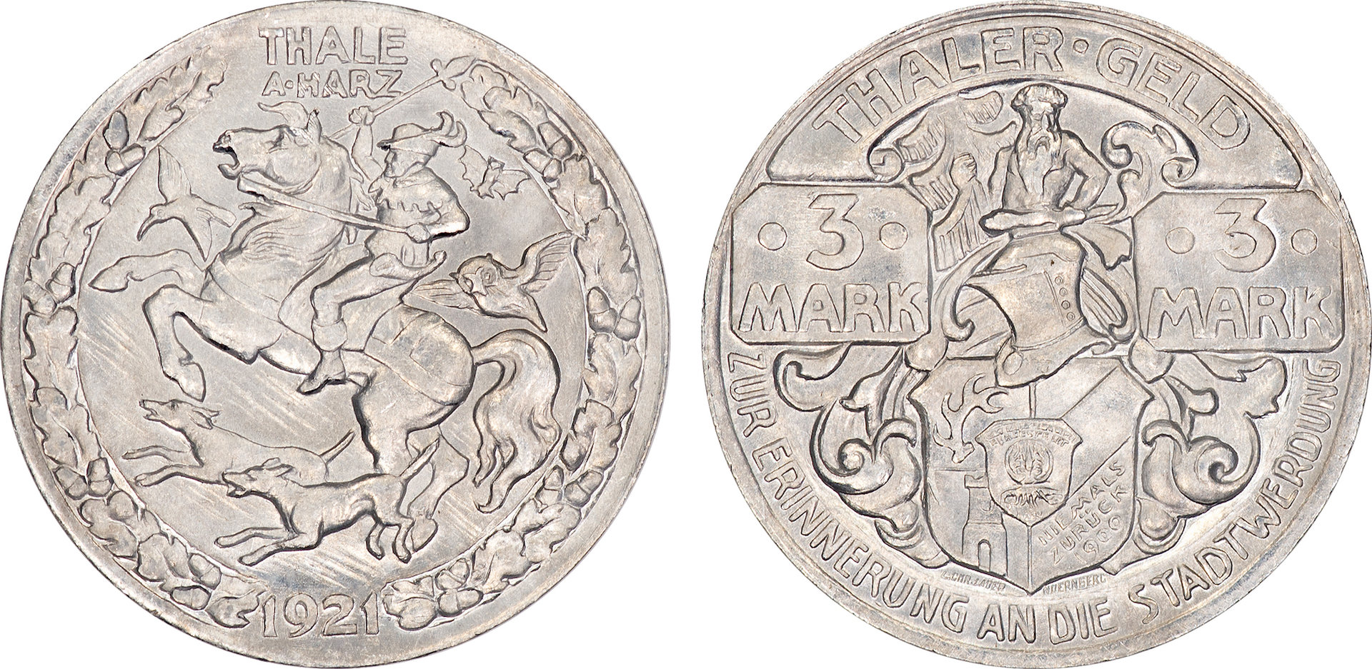Germany (Saxony - Thale am Harz) Notgeld - 1921 3 Marks 2.jpg