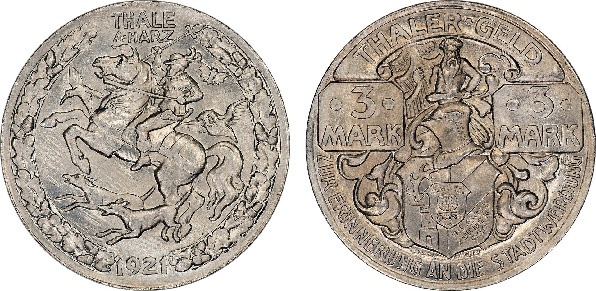Germany (Saxony - Thale am Harz) Notgeld - 1921 3 Marks.jpg