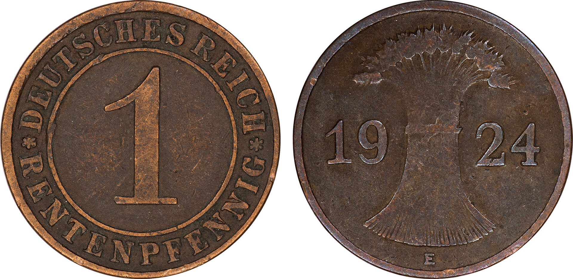 Germany (Weimar) 1924 E 1 Pfennig.jpg