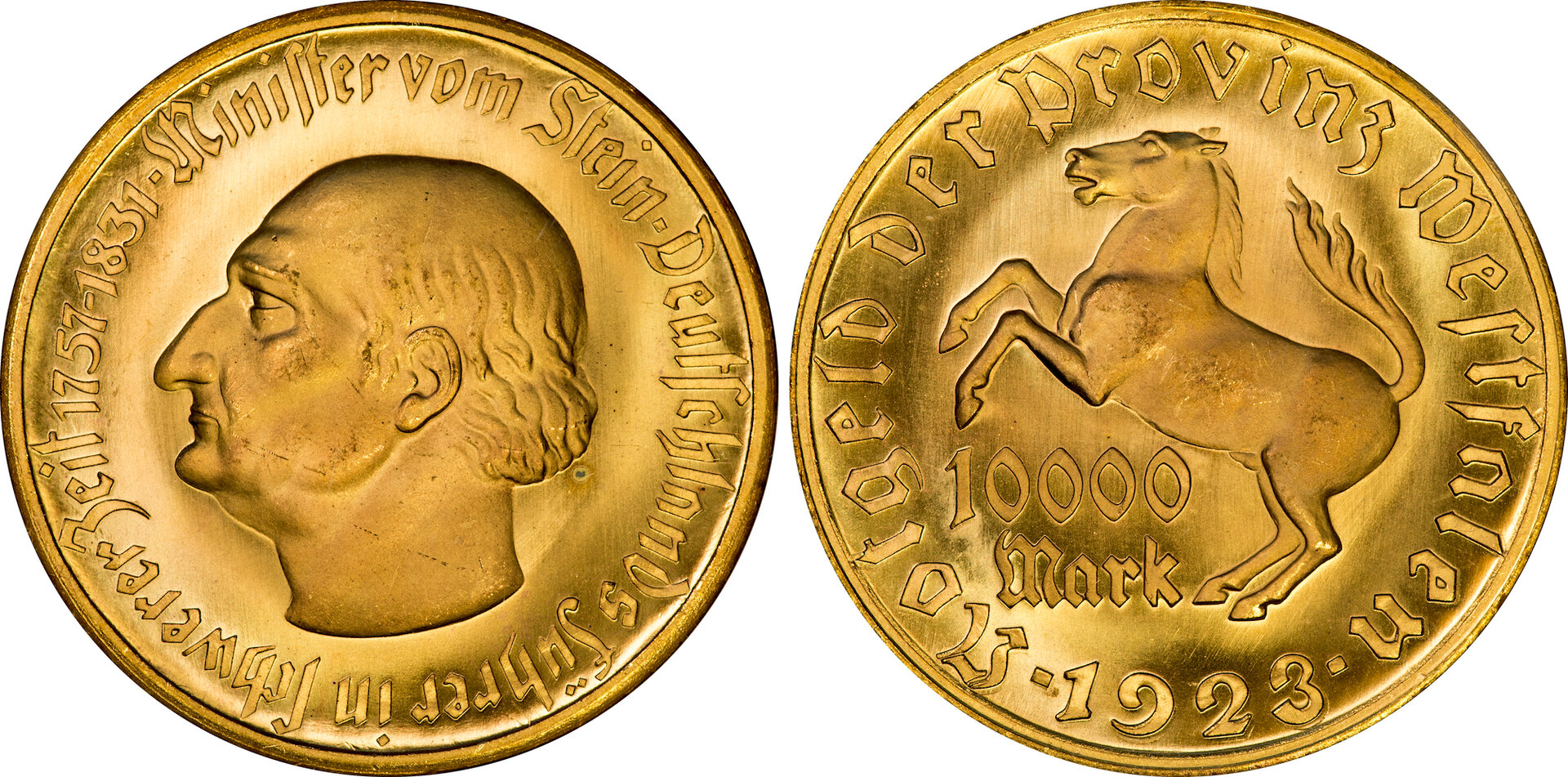 Germany (Westphalia) - 1923 10000 Marks Notgeld NGC MS65.jpg