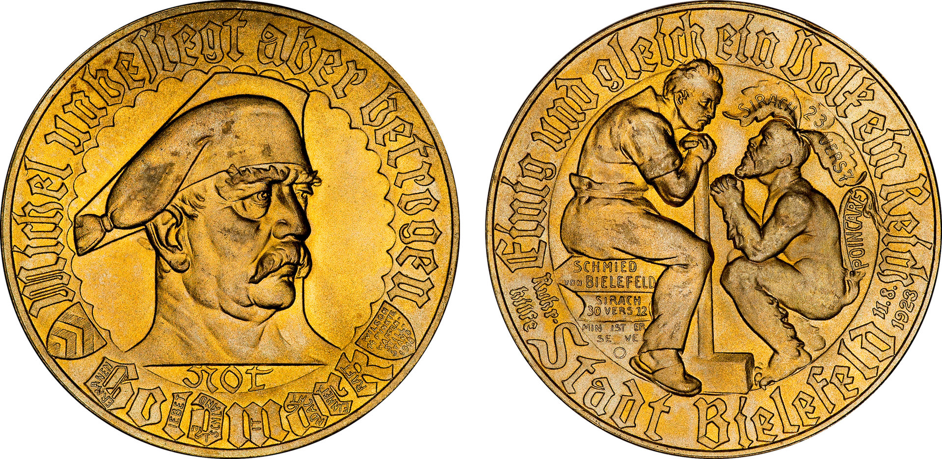 Germany (Westphalia - Bielefeld) Notgeld - 1923 1 Goldmark.jpg