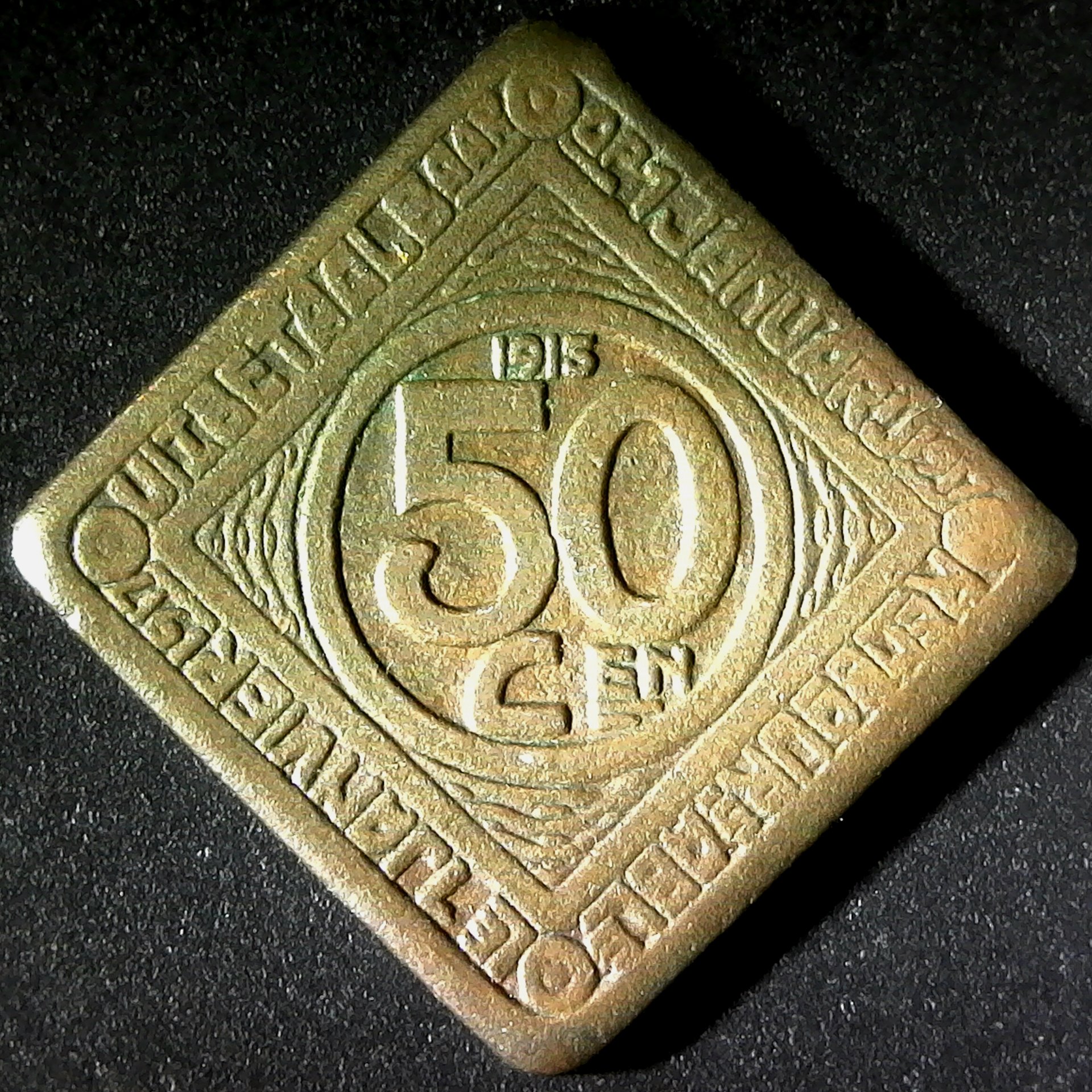 Ghent Belgium 50 Centimes 1915 obverse.jpg