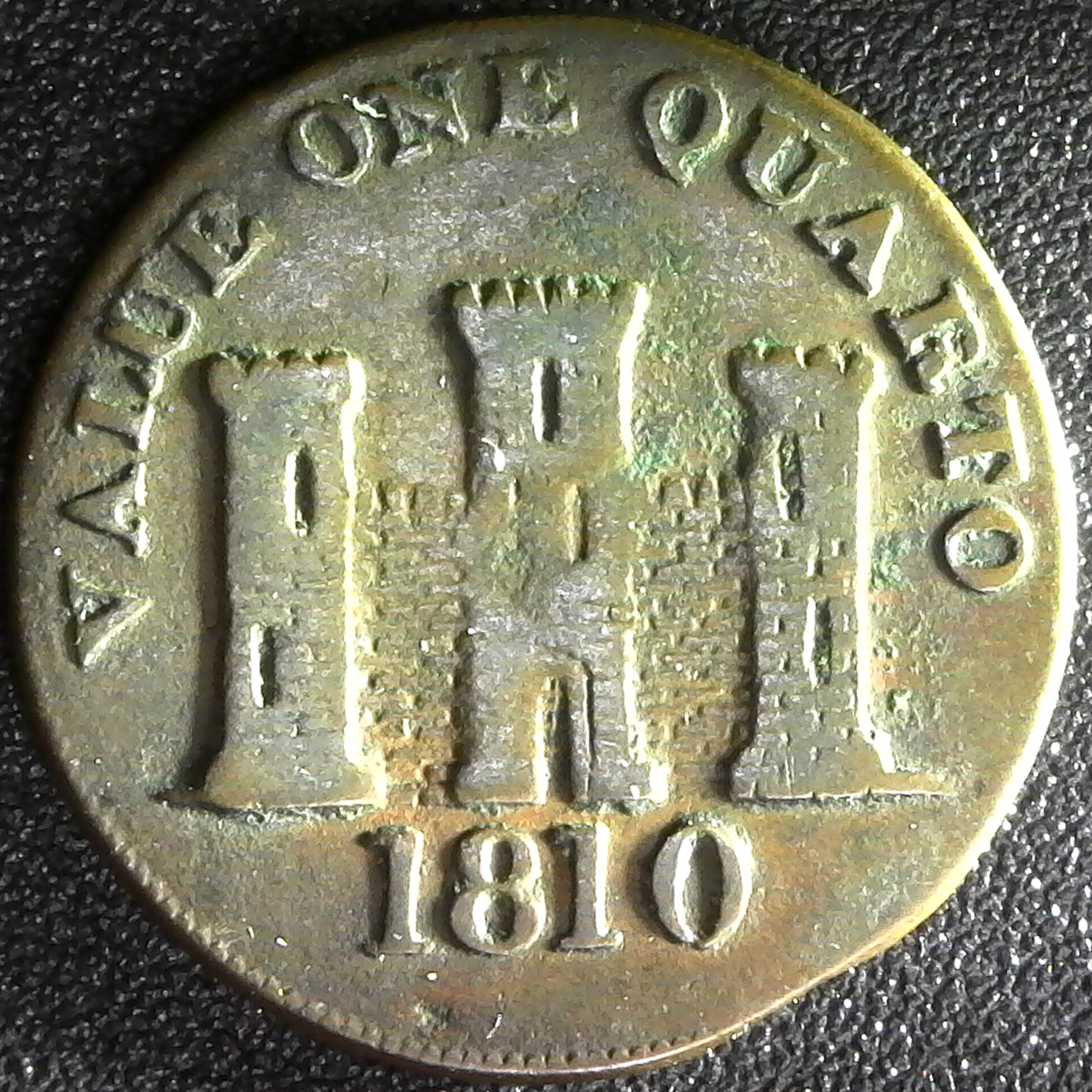 Gibraltar; Quart 1810 Small Date PAYABLE AT ROBERT KEELING & SONS obv B.jpg