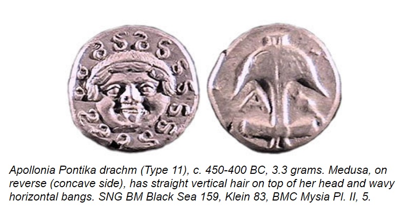 Goldsborough Type 11, Apollina Pontika, Medusa on obverse.jpg