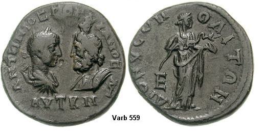 Gordian III and Serapis Dionysopolis Hygeia Varbanov.jpg