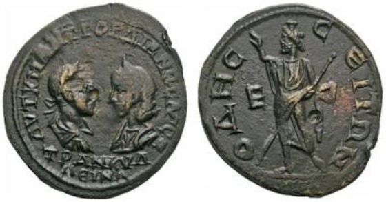 Gordian III and Tranquillina Odessos Serapis Gorny & Mosch jpeg.jpg