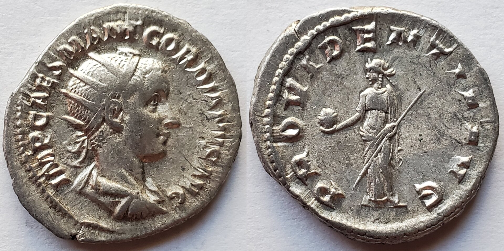 Gordian III Antoninianus Providentia.jpg